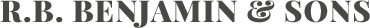 R B Benjamin And Sons logo